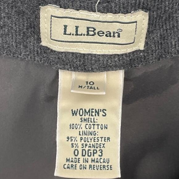 Vintage 90s L.L. Bean Gray Trousers Sz 10 T - Picture 4 of 4